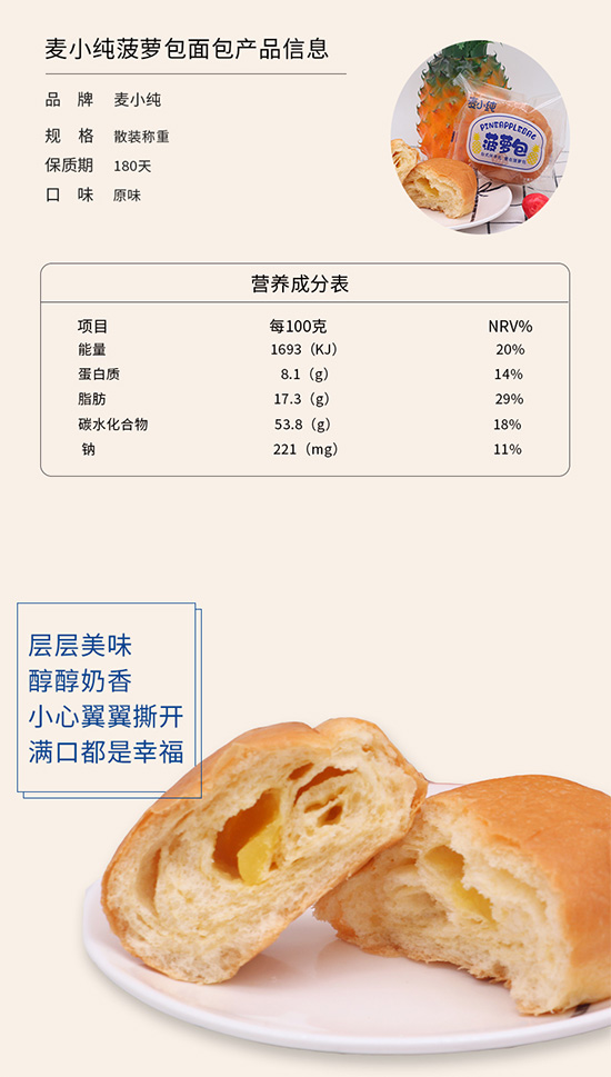麥小純菠蘿包面包 麥小純菠蘿包面包