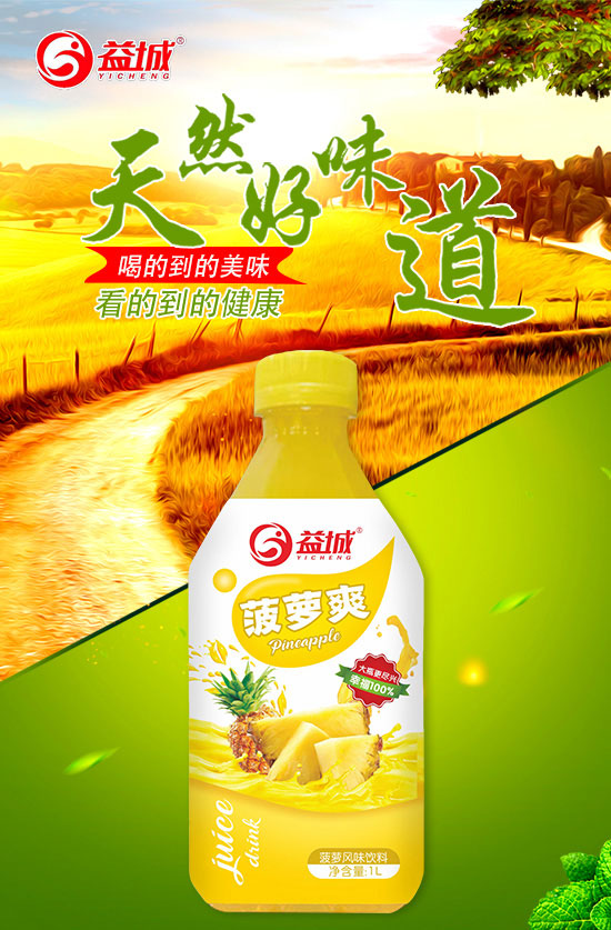 益城菠蘿爽真果粒果汁風(fēng)味飲料 益城菠蘿爽真果粒果汁風(fēng)味飲料